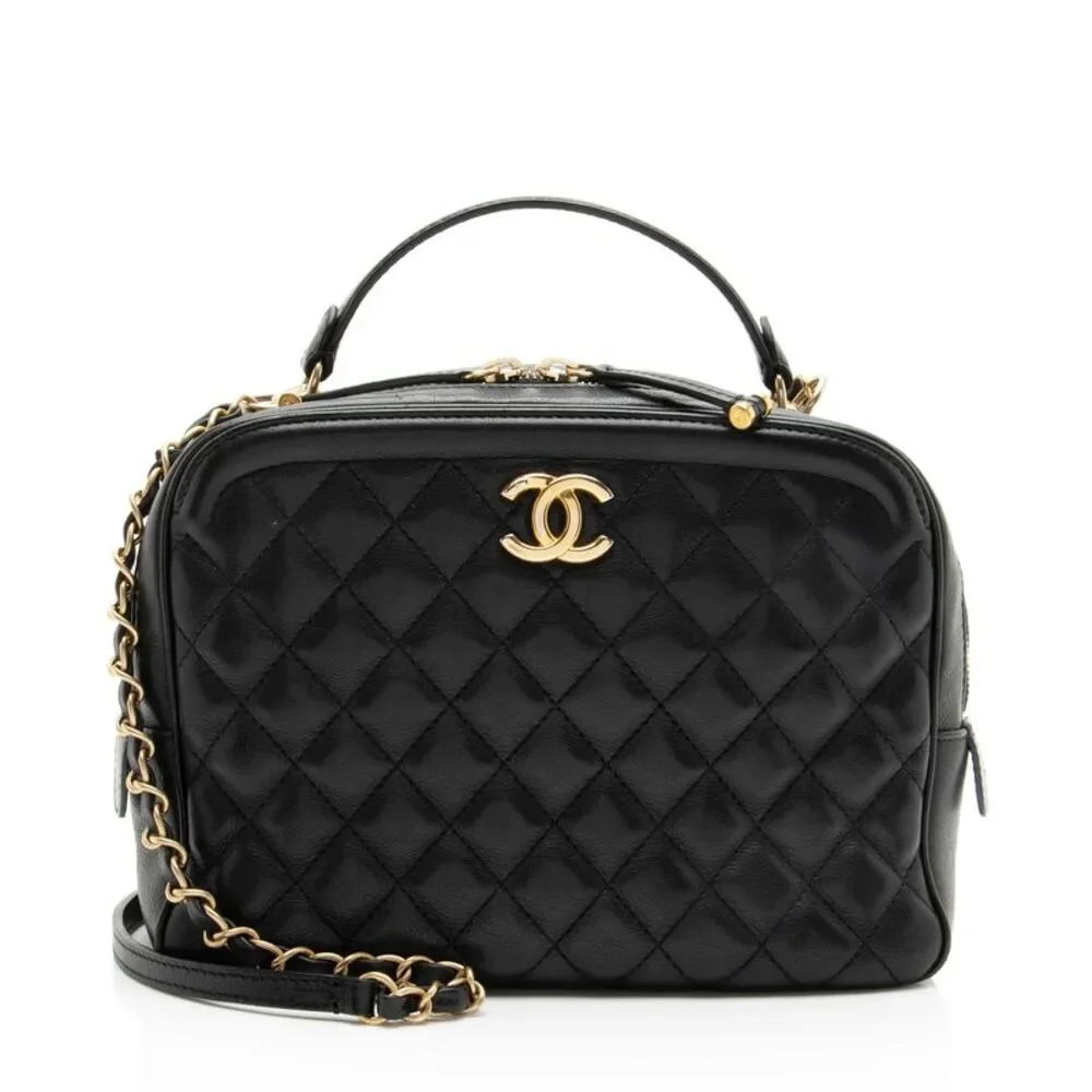 Chanel Calfskin CC Medium Vanity Case
